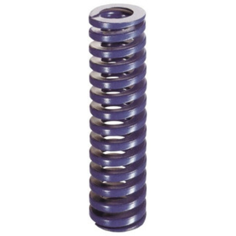 Danly 1-1/2 Hole Diam, 3/4 Rod Diam, 8 Free Length, Blue Die Spring 20.6 Lb Max Deflection, 3 Max Deflection, Medium Duty, Chromium Vanadium Steel 9-2432-21 – 76013317