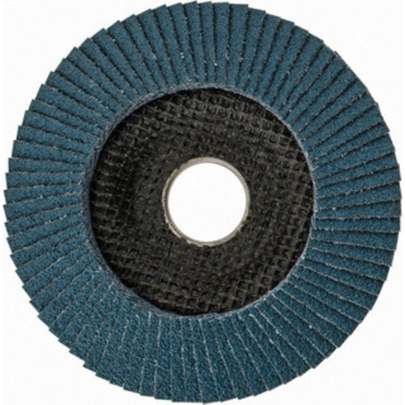 DeWALT 4-1/2 60 Grit 7/8 Center Hole Type 29 Zirconia Alumina Flap Disc Medium Grade, Coated, Arbor Attachment, Poly Cotton Backing, 13,300 RPM DWA8207 – 60712387