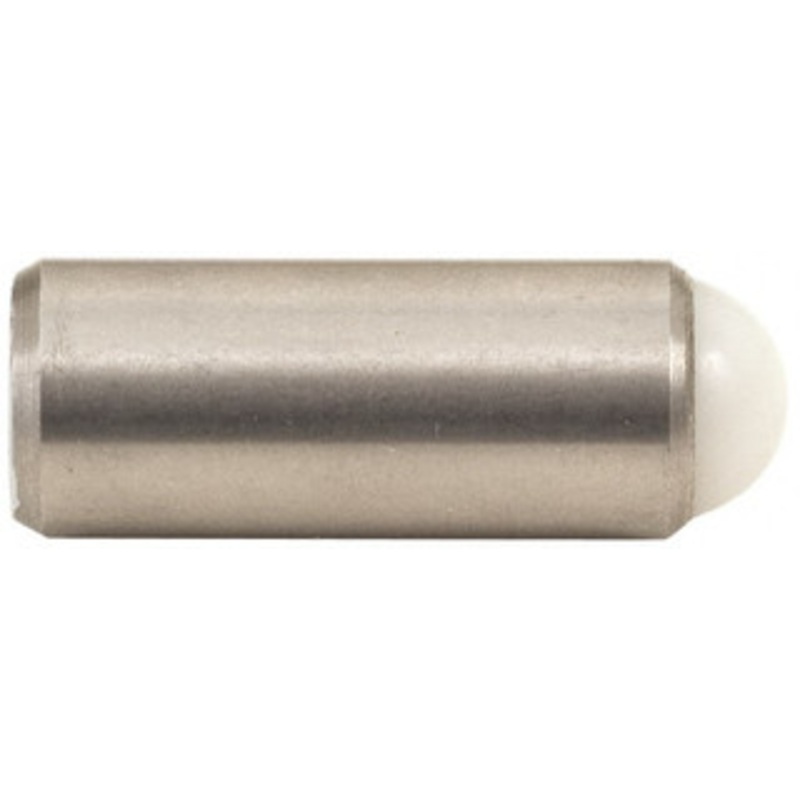 Gibraltar 0.284 Body Length x 1/8 Body Diam, 0.5 Lb Init to 1 Lb Final End Force, Stainless Steel Press Fit Ball Plunger 0.093 Ball Diam, 0.035 Max Ball Reach, +0.0010, +0.0020 Tolerance 10621SS – 60931995