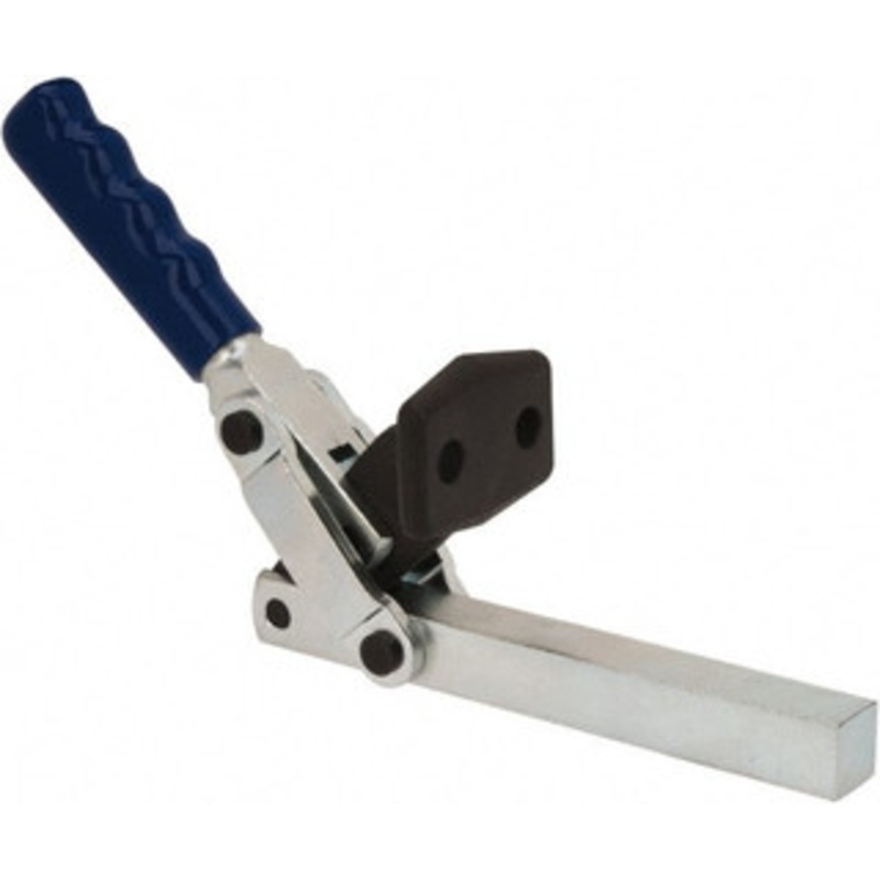 Gibraltar 1,000 Lb Holding Capacity, Vertical Handle, Manual Hold Down Toggle Clamp 65 Handle Movement, 195 Bar Opening, Solid Bar, Flanged Base, Electro-Plated Zinc, Carbon Steel GIB-U-527-F – 77864593