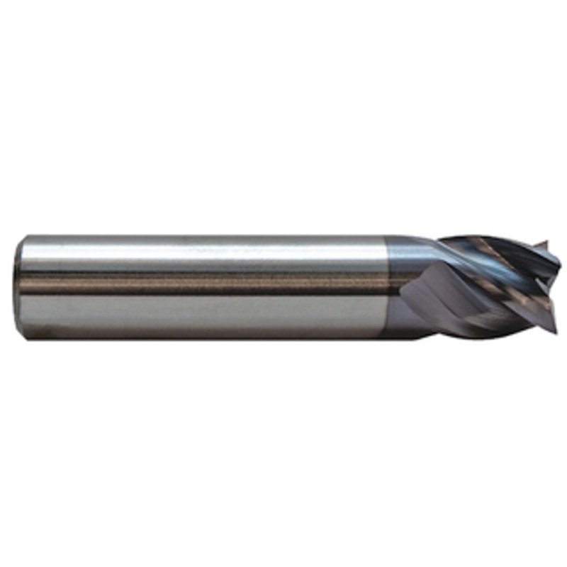 M.A. Ford 4 Flute ALtima Coated Carbide Single End Mill, 1/4 Size & Shank Diameter, 1/4 Length of Cut, 2 Overall Length