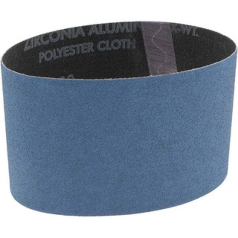 Norton 3-1/2 Wide x 15-1/2 OAL, 80 Grit, Zirconia Alumina Abrasive Belt Zirconia Alumina, Medium, Coated, X Weighted Cloth Backing, Series R823 78072753074 – 67115014