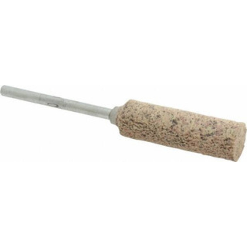 Rex-Cut Abrasives 3/8 Head Diam x 1-1/4 Thickness, W179, Cylinder End, Aluminum Oxide Mounted Point Brown, Very Coarse Grade, 36 Grit 334761 – 03598927