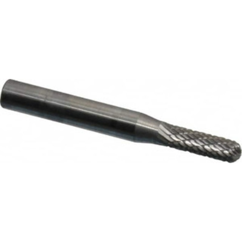 SGSPRO 3/16 Cut Diam, 1/4 Shank Diam, Carbide Double Cut Cylinder Burr with Radius Radius End, 5/8 LOC 12128 – 05291430