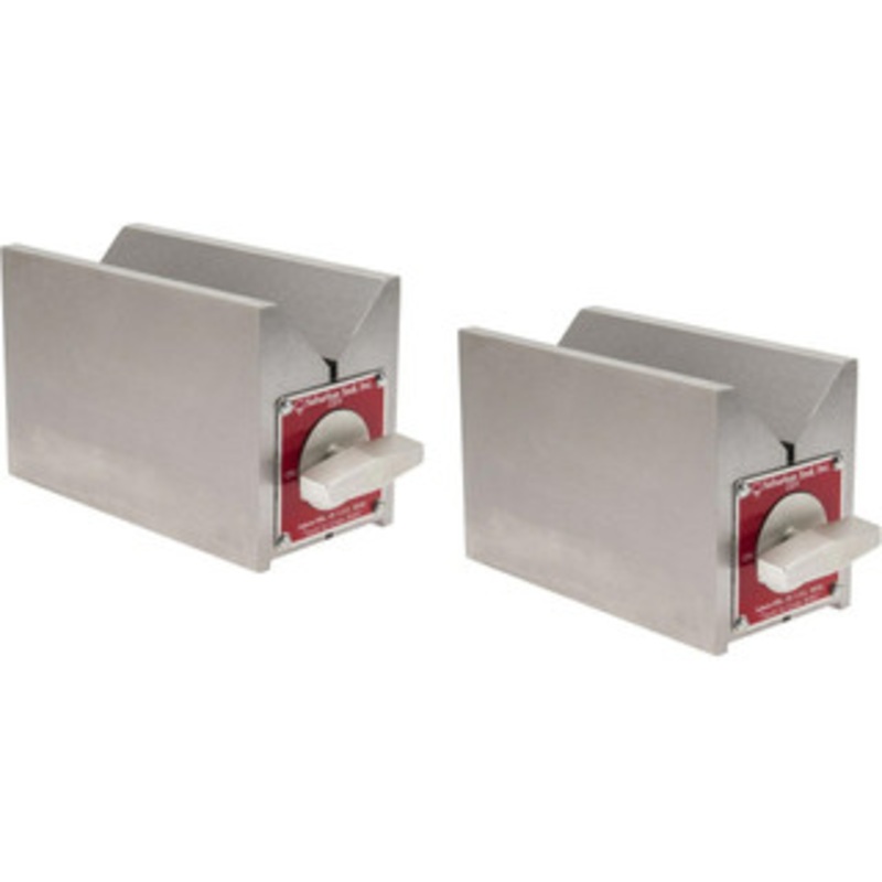 Suburban Magnetic Toolmakers Chucks (Pair), 90 VEE, 5-7/16 x 2-3/4 x 3-5/8 – MTC-VB-M