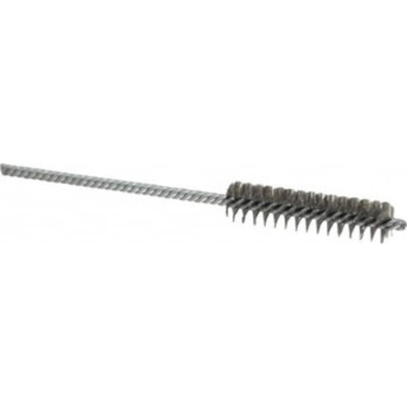 Weiler Abrasives 3/8 Diam Helical Steel Tube Brush Double Spiral, 0.003 Filament Diam, 2 Brush Length, 4 OAL, 1/8 Diam Shank 98350 – 75851683