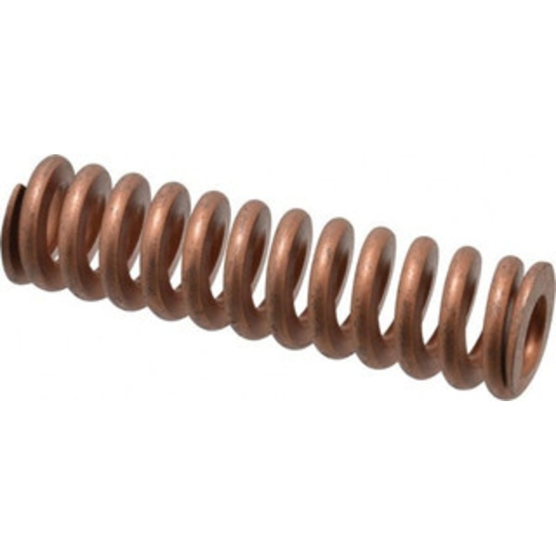 Associated Spring Raymond 1-1/2 Hole Diam, 3/4 Rod Diam, 5-1/2 Free Length, Gold Die Spring 1056 Lb Max Deflection, 1.65 Max Deflection, Heavy Duty, Chromium Alloy Steel 105-722 – 07663065