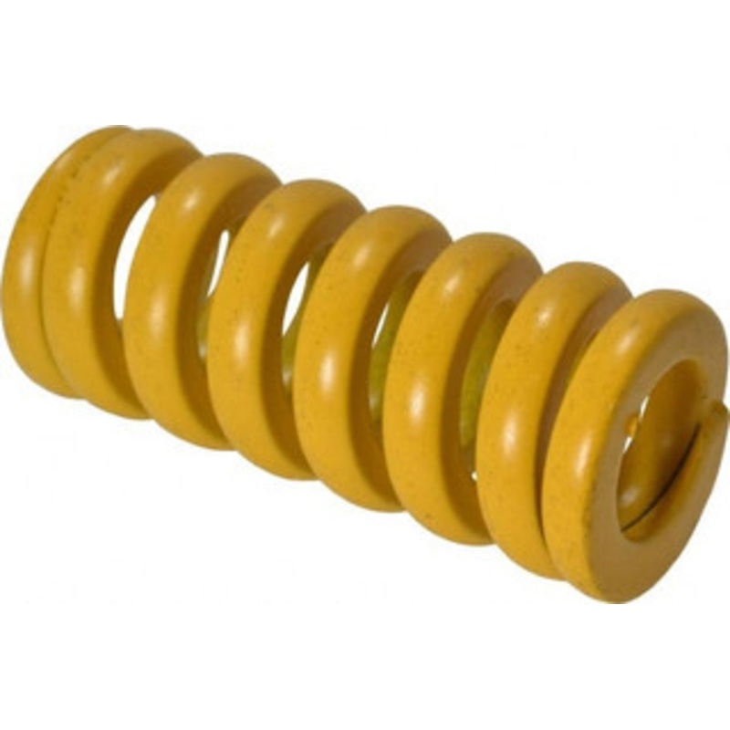 Associated Spring Raymond 20mm Hole Diam, 10mm Rod Diam, 1-3/4 Free Length, Yellow Die Spring 1639 N Max Deflection, 11mm Max Deflection, Extra Strong, Chromium Alloy Steel 206-407 – 67901728