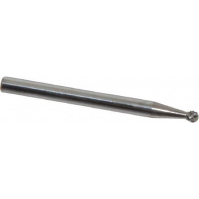 Atrax 3/32 Cut Diam, 1/8 Shank Diam, Carbide Double Cut Ball Burr Radius End, 1-1/2 OAL, 3/32 LOC SD-41DC-ATX – 85284206