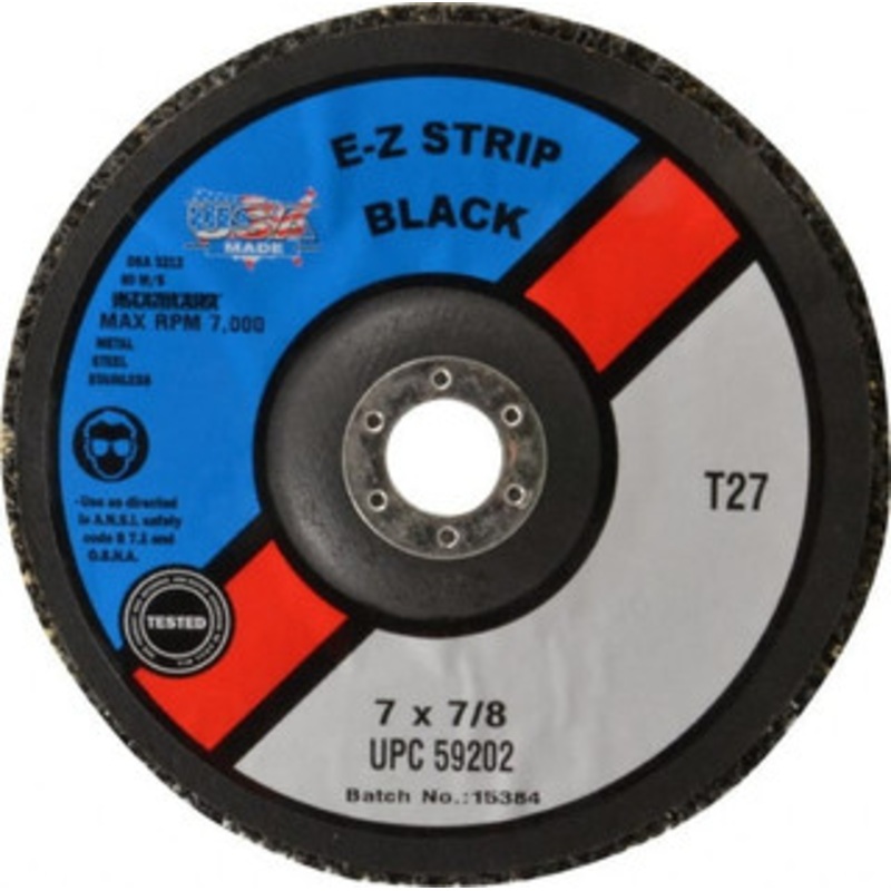 CGW Abrasives 7 Very Coarse Grade Silicon Carbide Deburring Disc 7/8 Center Hole, Arbor Connection, Black, 7,000 Max RPM 59202 – 02724961