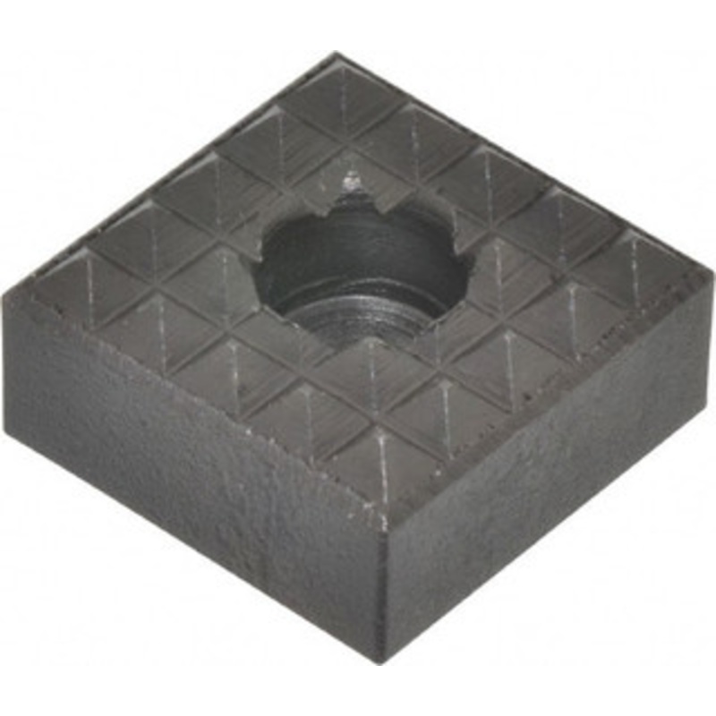 Fairlane 1 Square, 1/2 High, 1/4 C Bore SHCS Size, Coarse Tooth Grade, Diamond Serration, High Speed Steel, Square Positioning Gripper 0.03 x 45A Chamfer, 5/16 Counterbore Depth, Black Oxide Finish HS-102-C – 09714007