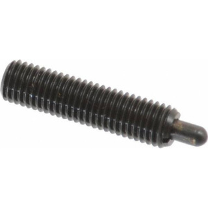 Gibraltar 1/4-28, 1 Thread Length, 3/16 Plunger Projection, Steel Threaded Spring Plunger 0.118 Max Plunger Diam, 1 Plunger Length, 3 Lb Init End Force, 13 Lb Final End Force SW10-4Y-G – 75468421