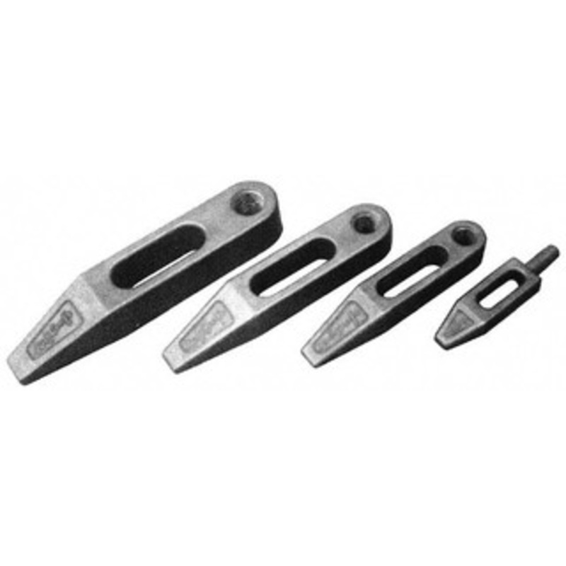 Mitee-Bite 3/4-10 Stud, Stainless Steel, Plain Strap Clamp 1-1/2 Travel, 7 OAL x 1.4 Wide x 1-1/16 High, Tapered Nose 35400 – 03583424