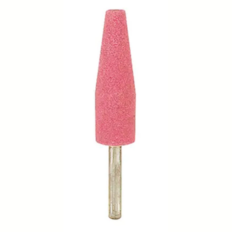 Precise USA Aluminum Oxide Mounted Stone Shape A1, 3/4 Point Diameter,  2-1/4 Point Length