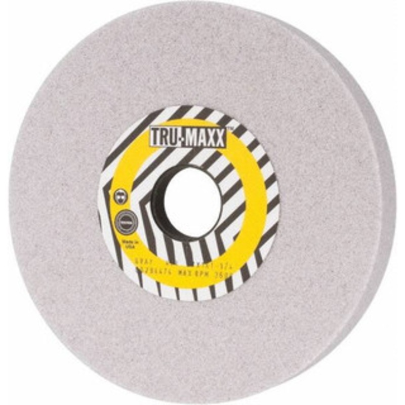 Tru-Maxx 7 Diam x 1-1/4 Hole x 1 Thick, I Hardness, 46 Grit Surface Grinding Wheel Aluminum Oxide, Type 5, Coarse Grade, 3,600 Max RPM, Vitrified Bond, One-Side Recess T5-7W33917-T – 06294474