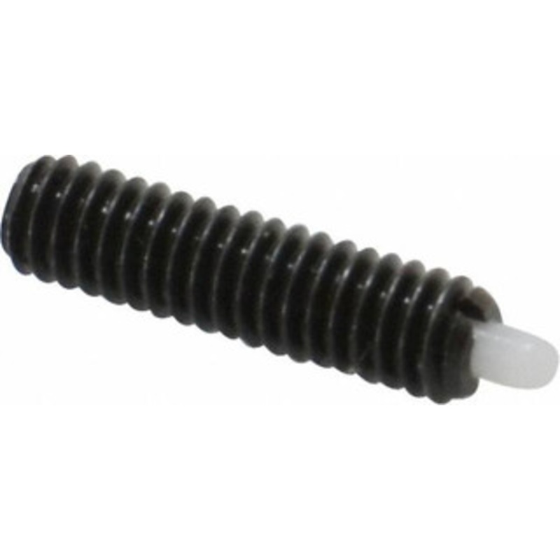 Vlier 8-32, 5/8 Thread Length, 3/32 Plunger Projection, Steel Threaded Spring Plunger 0.068 – 0.07 Max Plunger Diam, 5/8 Plunger Length, 2.7 Lb Init End Force, 7.3 Lb Final End Force NNS50 – 62118278