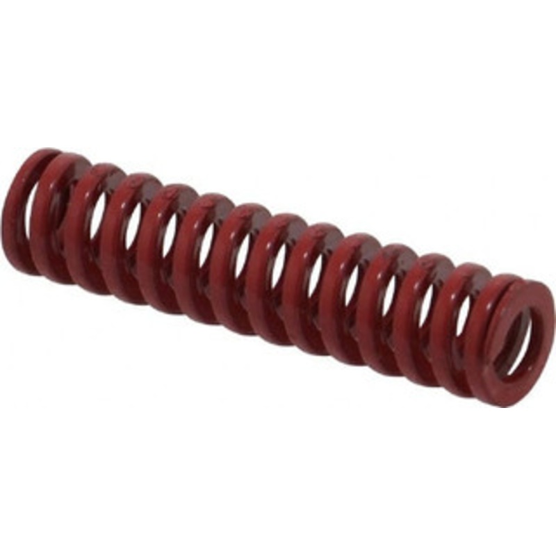 Danly 3/8 Hole Diam, 3/16 Rod Diam, 1-1/2 Free Length, Red Die Spring 9.3 Lb Max Deflection, 0.45 Max Deflection, Heavy Duty, Chromium Vanadium Steel 9-0606-26 – 76014034