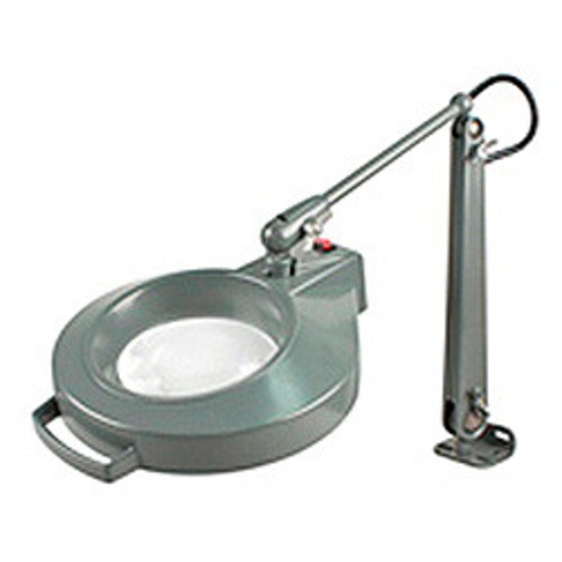 Dazor Iron Man Machine Clamp Magnifier, 3-diopter (5), Machine Grey – 1420E-MG