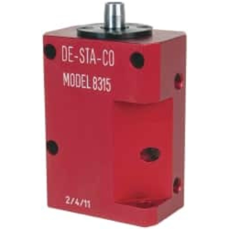 Destaco 90 Lb Clamping Force, Right Hand Swing, 31.75mm Total Stroke, Double-Acting Pneumatic Swing Clamp 1/8 NPT Port, 104.39mm Body Length x 38.1mm Body Width, 2.01 Cu In (Clamp), 2.26 Cu In (Unclamp), 130 Max psi 8315-LA – 64824956