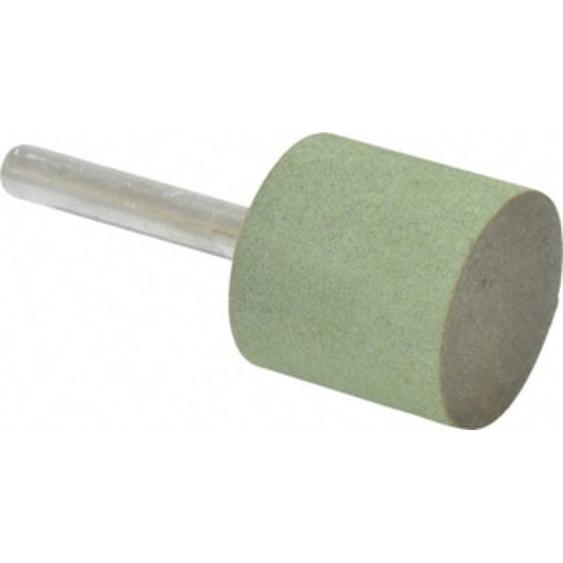 Grier Abrasive 1 Max Diam x 2-1/2 Long, Cylinder W220, Rubberized Point Medium Grade, Aluminum Oxide, Mounted W220-J1-19810 – 58130626