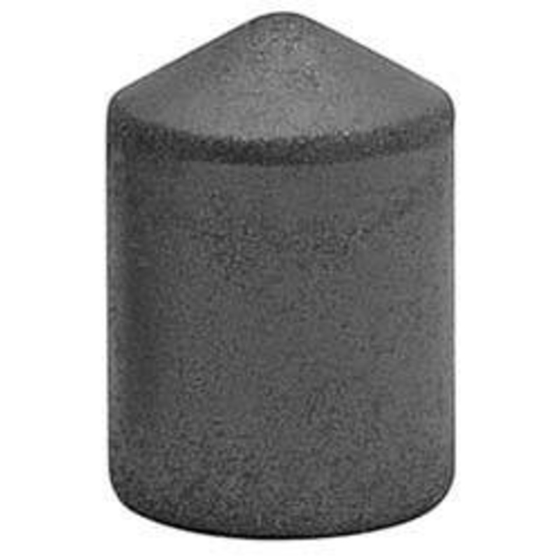 Made in USA 7/8 Max Diam x 1-1/4 Long, Cone, Rubberized Point Very Fine Grade, Silicon Carbide, 1/4 Arbor Hole, Unmounted 125S-XF SPI – 73151177