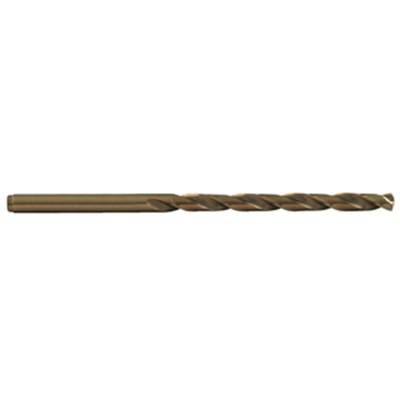 Precision Twist Drill Cobalt 135 Point Jobbers Length Twist Drill, #22 Size, .1570 Decimal Size, 3-1/4 Overall Length