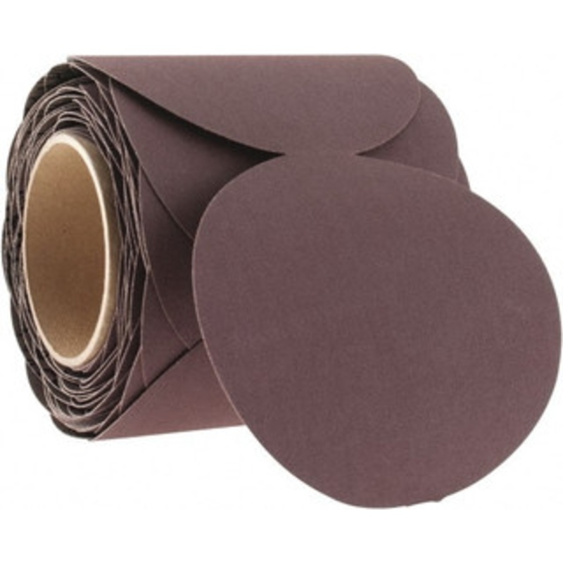 3M 5 Diam, 180 Grit Aluminum Oxide Adhesive PSA Disc Very Fine Grade, X Weighted Cloth Backing, For Bench Top Motors, Random Orbital Sanders 7010361697 – 85208411