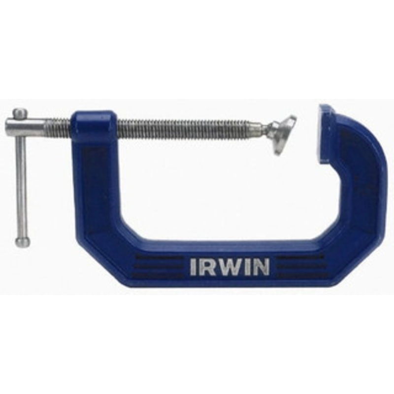 IRWIN Regular-Duty 5 Max Opening, 3-1/4 Throat Depth, Cast Iron Standard C-Clamp 1,500 Lb Capacity, 0 Min Opening, Standard Throat Depth 225105 – 76378835
