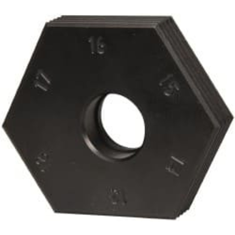 Mitee-Bite 13 to 18mm Hex, 1/2-13 Stud Thread, Irregular Hex Clamp 0.394 Hex Height, 4,000 Lb Holding Force, 1 Thread Length, 65 Ft/Lb Torque 90135 – 03583374
