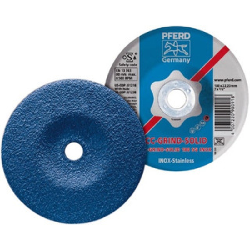 PFERD 46 Grit, 4-1/2 Wheel Diam, Type 27 Depressed Center Wheel Aluminum Oxide 61235 – 64718679