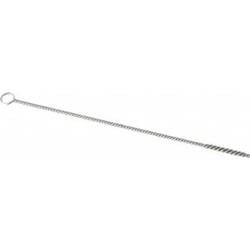PRO-SOURCE 1 Long x 1/8 Diam Stainless Steel Twisted Wire Bristle Brush Single Spiral, 6 OAL, 0.003 Wire Diam, 0.085 Shank Diam 05001 – 03715984