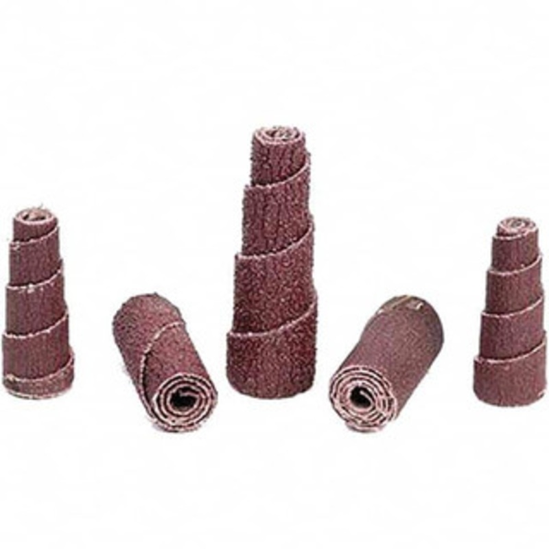 3M 1 Max Roll Diam x 1-1/2 OAL, 80 Grit Aluminum Oxide Straight Cartridge Roll 1/4 Pilot Hole Diam, Medium Grade, X Weighted Cloth Backing, 12,000 Max RPM 7010327462 – 66013103