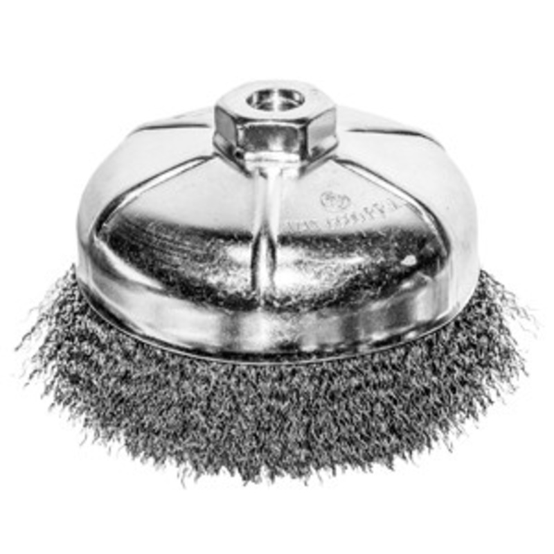 Century Drill & Tool 6 Crimped Wire Cup Brush 5/8-11 Arbor – CY76061