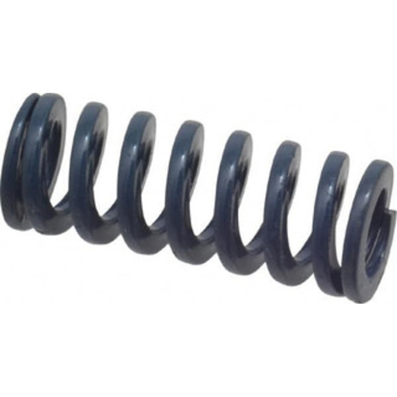 Danly 1/2 Hole Diam, 9/32 Rod Diam, 1-1/4 Free Length, Blue Die Spring 12.9 Lb Max Deflection, 0.47 Max Deflection, Medium Duty, Chromium Vanadium Steel 9-0805-21 – 76012228