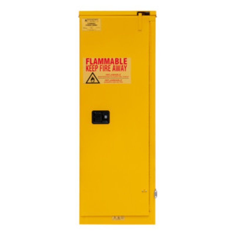 Durham FM Approved 22 Gallon, Self Closing, Yellow Flammable Safety Cabinet – 1022S-50