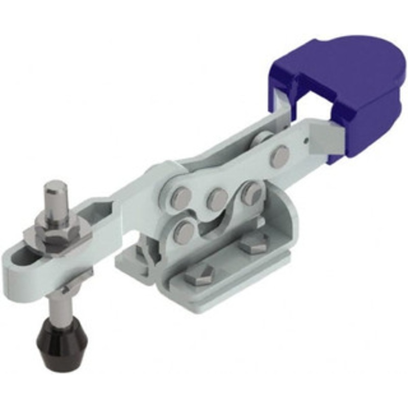 Gibraltar 750 Lb Holding Capacity, Horizontal Handle, Manual Hold Down Toggle Clamp 55 Handle Movement, 90 Bar Opening, U-Bar, Flanged Base, Zinc Plated, Steel GIB-D-235UR – 61458048