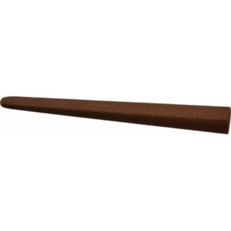 Made in USA 1/2 Wide x 4 OAL, Aluminum Oxide Sharpening Stone Oval Tapered, Medium Grade, 220 Grit U310A – 05113105