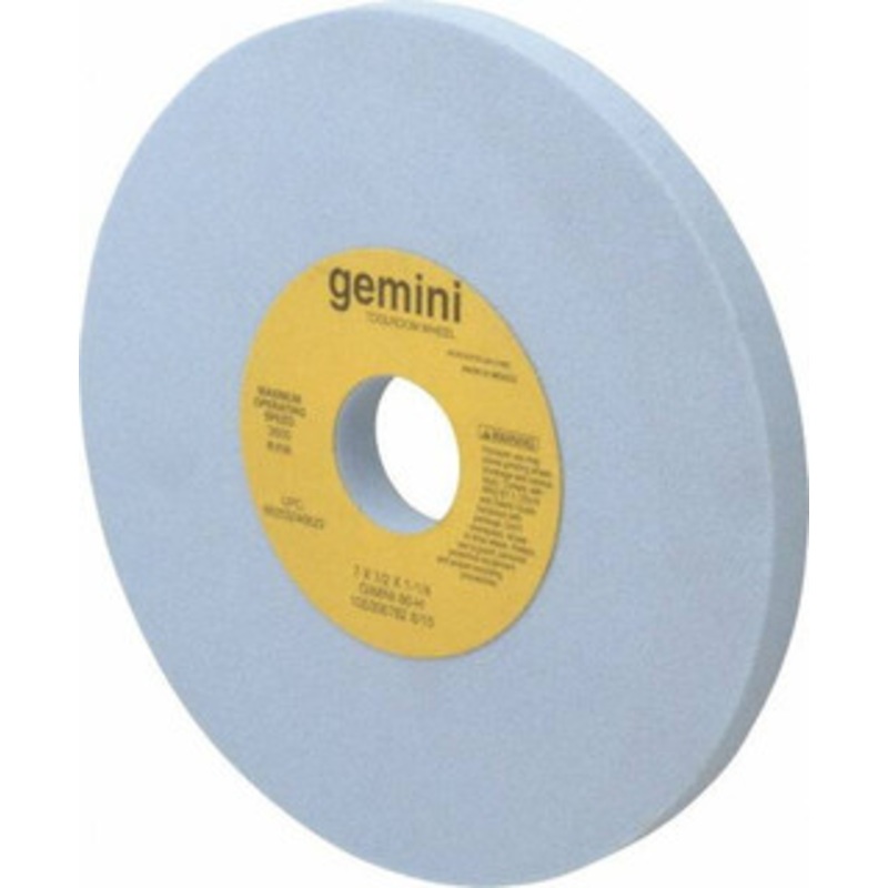 Norton 7 Diam x 1-1/4 Hole x 1/2 Thick, H Hardness, 80 Grit Surface Grinding Wheel Aluminum Oxide, Type 1, Medium Grade, 3,600 Max RPM, No Recess 66253246829 – 81162257