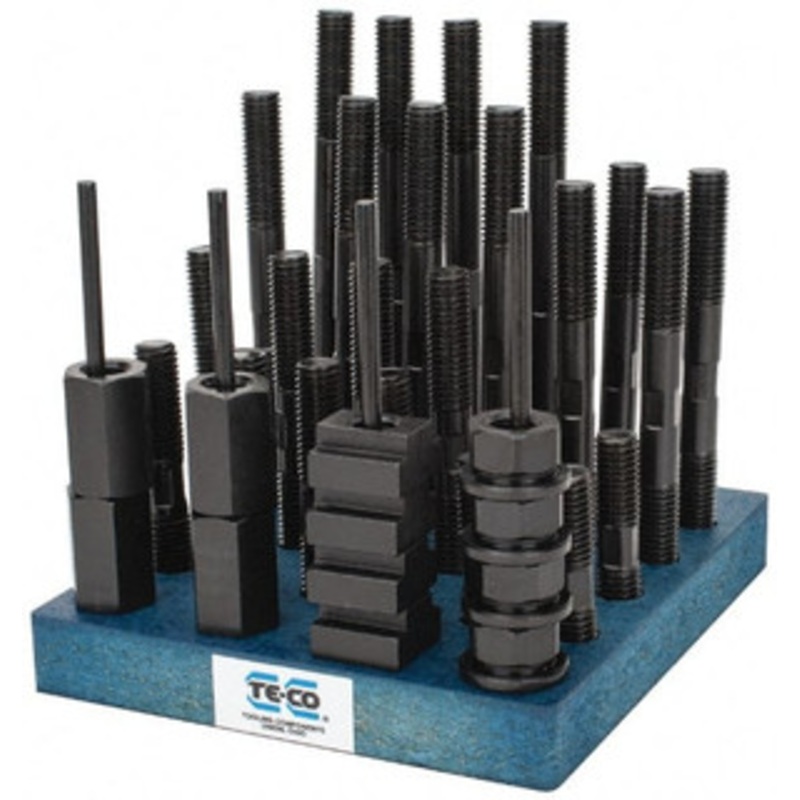 TE-CO 41 Piece, 5/8-11 Stud, T Nut & Stud Kit 3, 4, 5, 6, 7, 8 Stud Lengths 20712 – 06946024