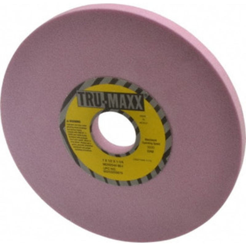 Tru-Maxx 7 Diam x 1-1/4 Hole x 1/2 Thick, I Hardness, 80 Grit Surface Grinding Wheel Aluminum Oxide, Type 1, Medium Grade, 3,600 Max RPM, Vitrified Bond, No Recess 66253255679 – 06292544
