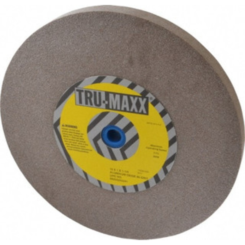 Tru-Maxx 80 Grit Aluminum Oxide Bench & Pedestal Grinding Wheel 12 Diam x 1-1/4 Hole x 1 Thick, 2705 Max RPM, P Hardness, Medium Grade , Vitrified Bond 66253255241 – 85642213