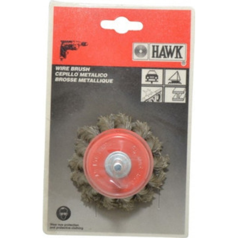 Value Collection 2-3/8 Diam 1/4 Shank Steel Fill Cup Brush Knotted Wire, 0.008 Wire Diam, 6,000 Max RPM S04185468 – 04185468