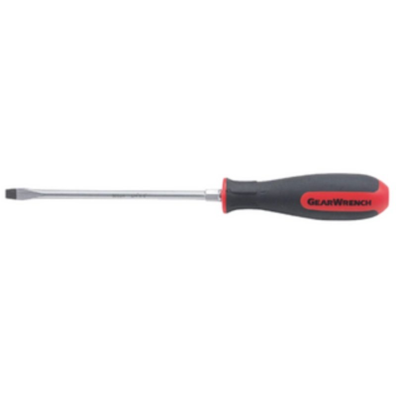 GEARWRENCH Slotted 1/4 Blade Width x 4 Blade Length Screwdriver, 8.7 Overall Length – 80013