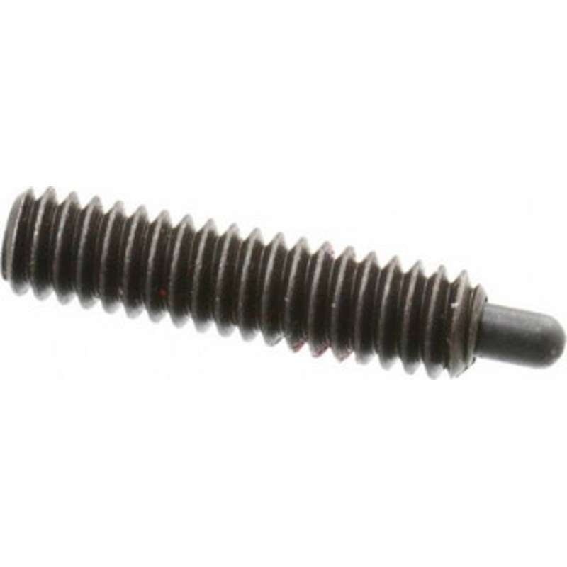 Jergens 1/4-20, 1 Thread Length, 3/16 Plunger Projection, Steel Threaded Spring Plunger 0.119 Max Plunger Diam, 1 Plunger Length, 3 Lb Init End Force, 13 Lb Final End Force, 1/8 Hex 26924 – 82410085