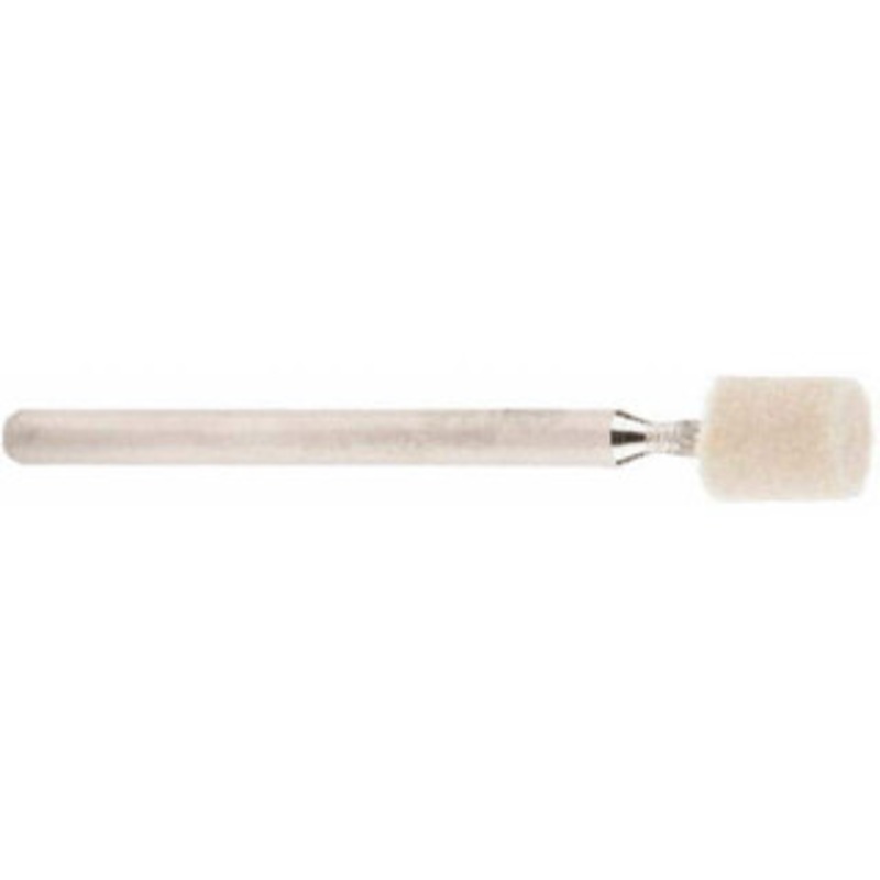 Value Collection 1/4 Diam 1/8 Shank Diam Medium Density Cylinder Shaped Mounted Bob 1/4 Head Length, 2 Shank Length, Wool Felt 516105 – 91067694