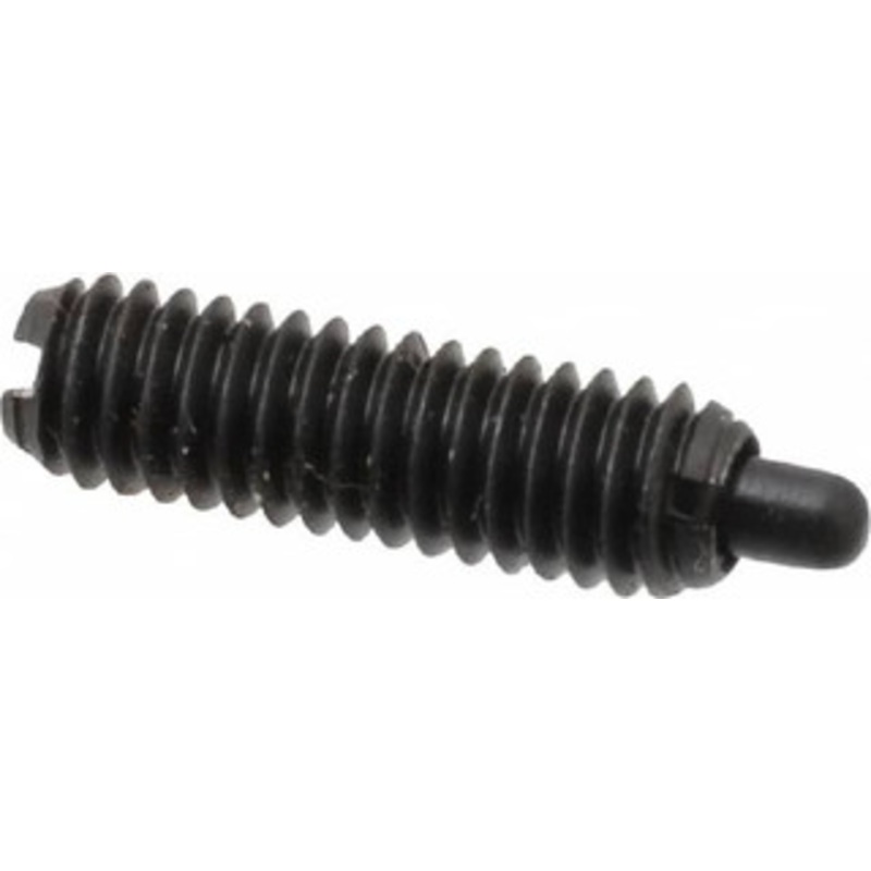 Gibraltar M4 x 0.7, 13mm Thread Length, 2.5mm Plunger Projection, Steel Threaded Spring Plunger 1.78mm Max Plunger Diam, 0.23 Kg Init End Force, 0.91 Kg Final End Force MSW10-2FSLP-G – 03313384
