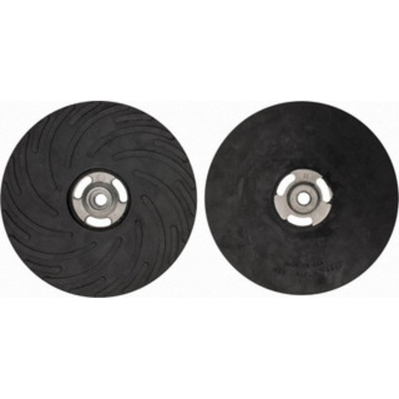 Made in USA 9 Diam Disc Backing Ribbed Backing Pad Hard Density, 6,600 RPM 9002UH – 03688538