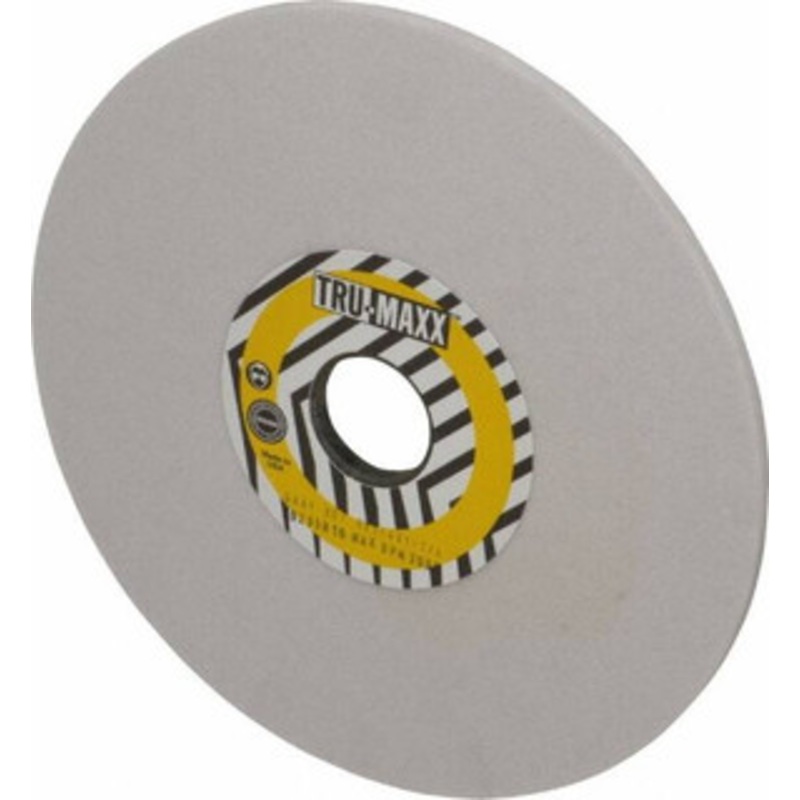 Tru-Maxx 8 Diam x 1-1/4 Hole x 1/4 Thick, I Hardness, 80 Grit Surface Grinding Wheel Aluminum Oxide, Type 1, Medium Grade, 3,600 Max RPM, Vitrified Bond, No Recess 66253255814 – 06295810