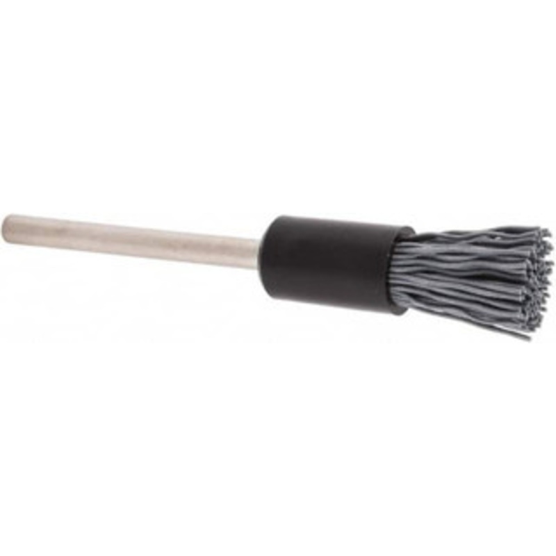 Weiler Abrasives 5/16 Diam Nylon Bridled Crimped End Brush 9/16 Trim Length, 1/8 Shank Diam, 25,000 Max RPM 98459 – 76066273