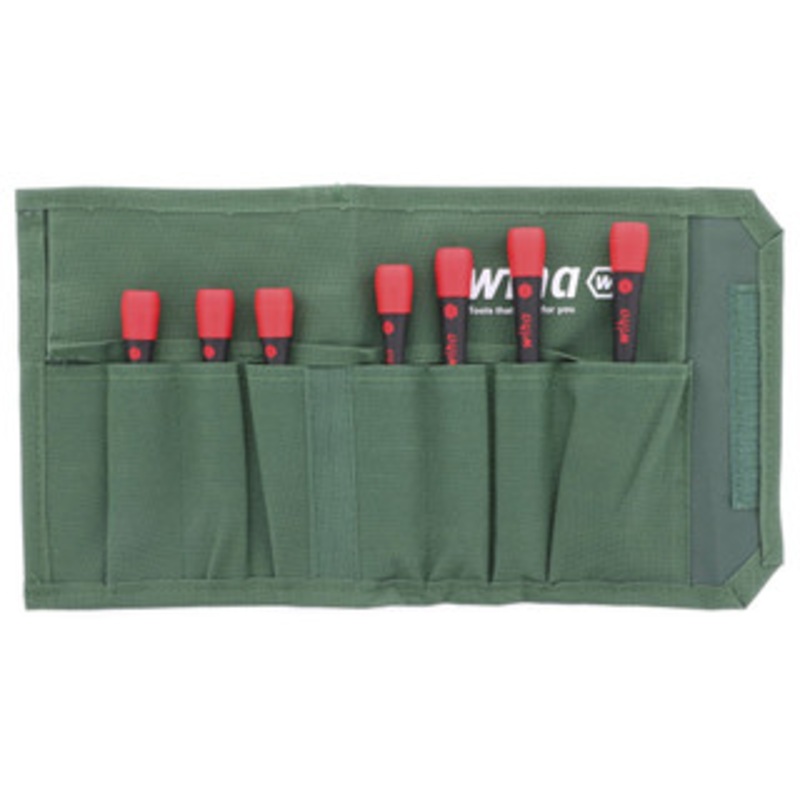 Wiha PicoFinish Precision Hex Metric Driver 7 Piece Set in Canvas Pouch – 26393
